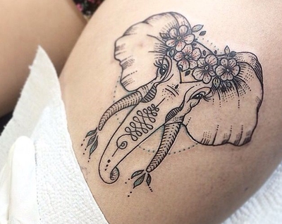 Elephant Tattoo: What Does It Mean? - EnkiVillage